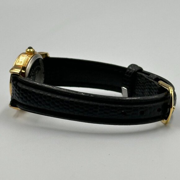 3/$30 Japona Watch Women Gold Tone Black Dial Embossed Leather Band  7.5" - Picture 10 of 15